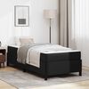 vidaXL Estructura de cama con colch&oacute;n Negro 90 x 190 cm tela