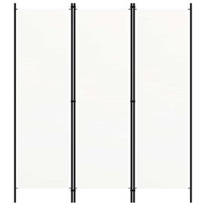 vidaXL Biombo divisor de 3 paneles blanco 150x180 cm