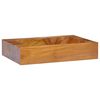 vidaXL Lavabo de madera maciza de teca 50x35x10 cm