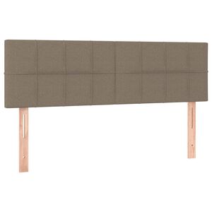 vidaXL Cabeceros tela gris taupe 144x5x78/88 cm