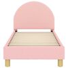 vidaXL Estructura de cama para ni&ntilde;os peque&ntilde;os con cabecera Rosa