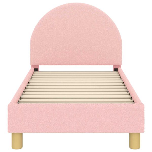 vidaXL Estructura de cama para ni&ntilde;os peque&ntilde;os con cabecera Rosa