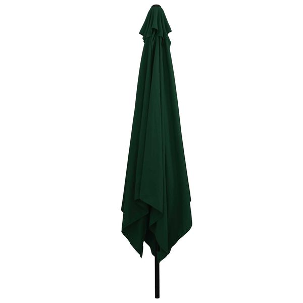 vidaXL Parasol de jardín Verde y Negro 295 x 295 x 245 cm