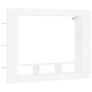vidaXL Mueble para TV madera de ingenier&iacute;a blanco 152x22x113 cm