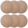 vidaXL Manteles de yute 6 pcs Natural &Oslash; 30 cm 100% Yute Tossa