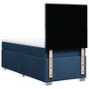 vidaXL Cama box spring con colch&oacute;n tela azul 100x200 cm