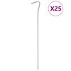 vidaXL Clavijas para tienda 25 uds acero galvanizado 23 cm &Oslash;4 mm