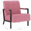 vidaXL Sill&oacute;n de terciopelo rosa