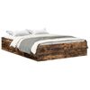 vidaXL Estructura de cama roble ahumado 120x200 cm