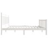 vidaXL Estructura de cama de madera maciza blanco 150x200 cm