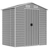 vidaXL Cobertizo de jard&iacute;n acero galvanizado gris claro 191x130x198 cm