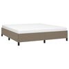 vidaXL Cama sin colch&oacute;n tela gris taupe 180x200 cm