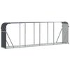 vidaXL Leñero de acero galvanizado gris antracita 300x45x100 cm