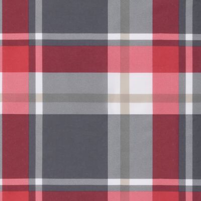 vidaXL Cojín para sofá de palets tela a cuadros rojo 50x40x12 cm