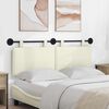 vidaXL Cabecera Colgante Liso Crema 150 x 55 x 5 cm Tela de Pana