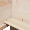 vidaXL Set de sof&aacute; cama y banco con techo madera maciza pino 90x190 cm