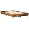vidaXL Estructura de cama sin colch&oacute;n madera vieja 120x190 cm madera