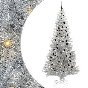 vidaXL &Aacute;rbol de Navidad Plateado 240 cm PET