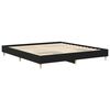 vidaXL Estructura de cama Roble Negro 203 x 183 x 25 cm