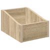 vidaXL Caja de discos LP Roble Sonoma 23 x 33 x 16 cm