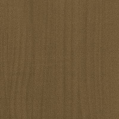 vidaXL Jardinera de madera maciza de pino marrón miel 70x70x70 cm