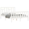vidaXL Estructura de cama sin colchón madera de pino blanca 140x190 cm