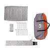 vidaXL Tienda familiar tipi 10 personas impermeable gris naranja