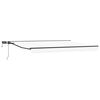 vidaXL Armaz&oacute;n de toldo manual con LEDs Blanco y Antracita 4,5 x 3 m
