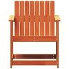 vidaXL Silla de jardín madera maciza de pino marrón cera 62x56x77 cm