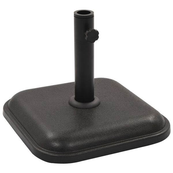 vidaXL Base de sombrilla de hormig&oacute;n cuadrada negra 12 kg