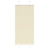 vidaXL Estor Plisado crema 60x150 cm Tela Ancho 59,4 cm Poli&eacute;ster