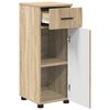 vidaXL Gabinete de Ba&ntilde;o con caj&oacute;n Roble Sonoma 30 x 35 x 80 cm
