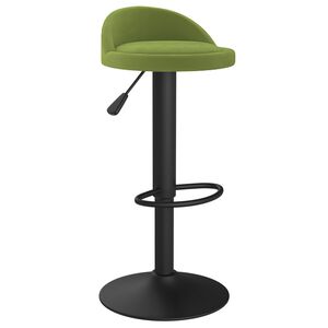 vidaXL Taburete de cocina de terciopelo verde claro