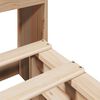 vidaXL Cama con estanter&iacute;a sin colch&oacute;n madera maciza 150x200 cm