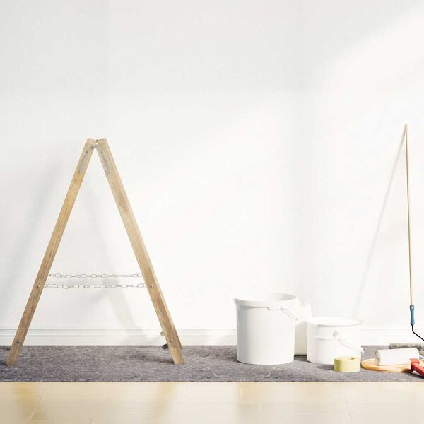 vidaXL Felpa antideslizante para pintores 25 m 180 g/m&sup2; gris