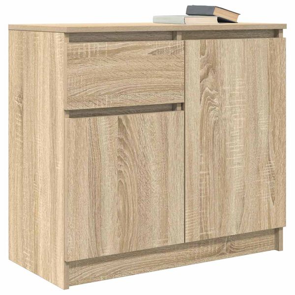 vidaXL Aparador con caj&oacute;n roble Sonoma 71x35x65 cm madera ingenier&iacute;a