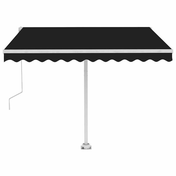 vidaXL Toldo de pie autom&aacute;tico gris antracita 300x250 cm