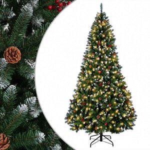 vidaXL &Aacute;rbol de Navidad artificial con ramas articuladas 210 cm