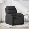 vidaXL Sillón reclinable de masaje eléctrico tela negro
