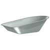 vidaXL Reemplazo de bandeja de carretilla Plateado 90 x 63 x 28 cm