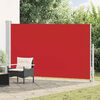 vidaXL Toldo lateral retráctil de jardín rojo 180x300 cm