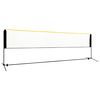 vidaXL Red de b&aacute;dminton ajustable metal 500x103x94-158 cm