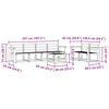 vidaXL Conjunto de sof&aacute;s de exterior 7 pcs Natural