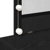 vidaXL Mesa Tocador Roble Negro 100 x 40 x 120 cm Madera de ingenier&iacute;a