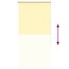 vidaXL Estor Enrollable Opaco amarillo 85x175 cm Tela Ancho 80,7 cm