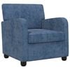 vidaXL Sill&oacute;n Azul Chenilla