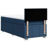 vidaXL Cama box spring con colch&oacute;n tela azul 90x200 cm