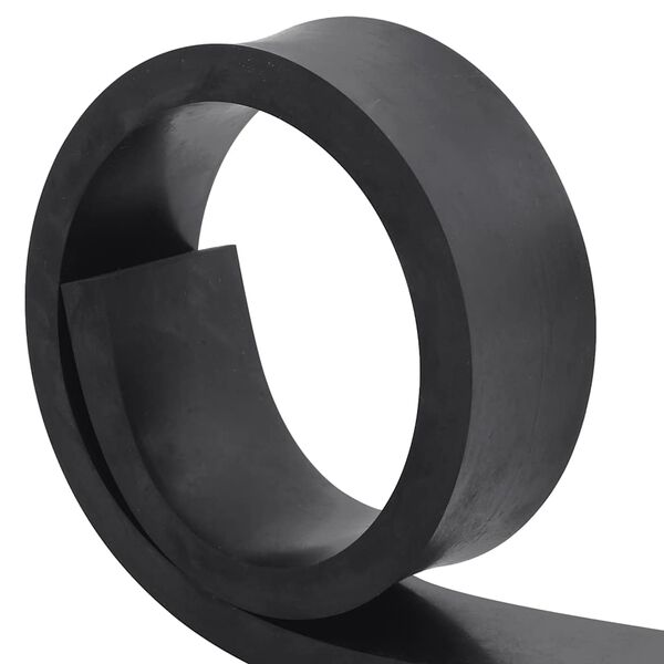 vidaXL Borde de goma para quitanieves negro 100x10x2 cm