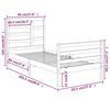 vidaXL Estructura de cama sin colchón madera maciza 90x200 cm