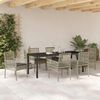 vidaXL Conjunto de Comedor de Jard&iacute;n 7 pcs Gris Claro rat&aacute;n sint&eacute;tico